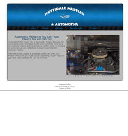 Website design for Scottsdale Arizona Mechanic, designed locally in Arizona.