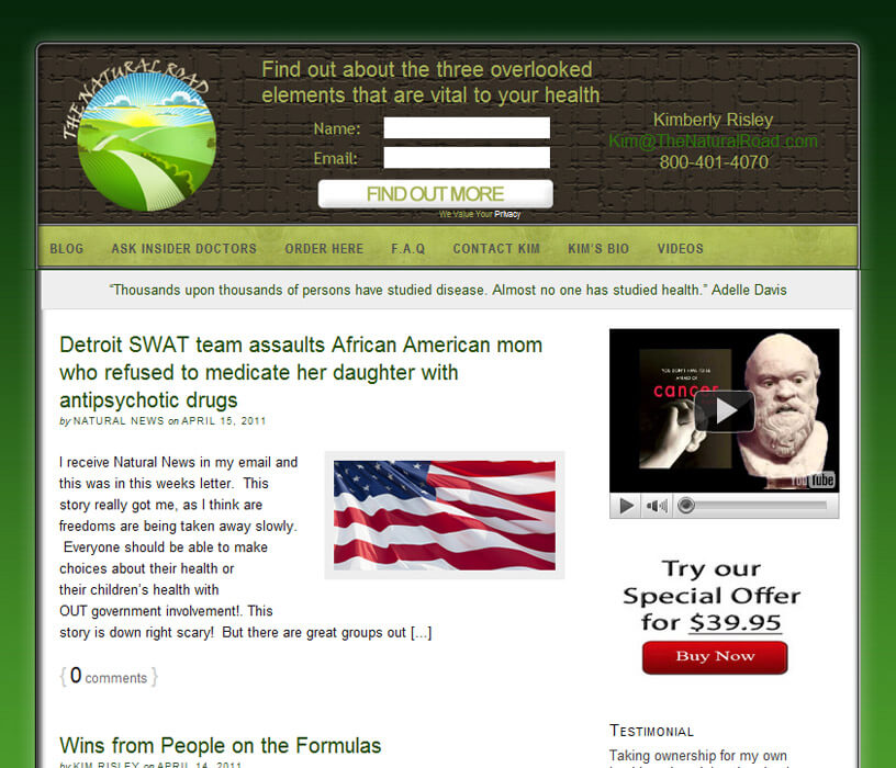 A Thesis Wordpress Design, Customized thesis theme by My Favorite Web Designs of Mesa Arizon