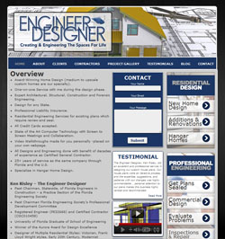 Website Design by Mesa Arizona Web Designer Joshua Jacoby - Engineer Designer Wordpress Website, Thesis theme