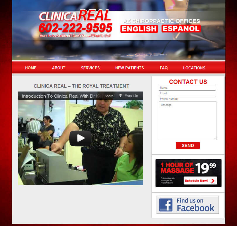 ClinicaReal Arizona Wordpress Web Designer