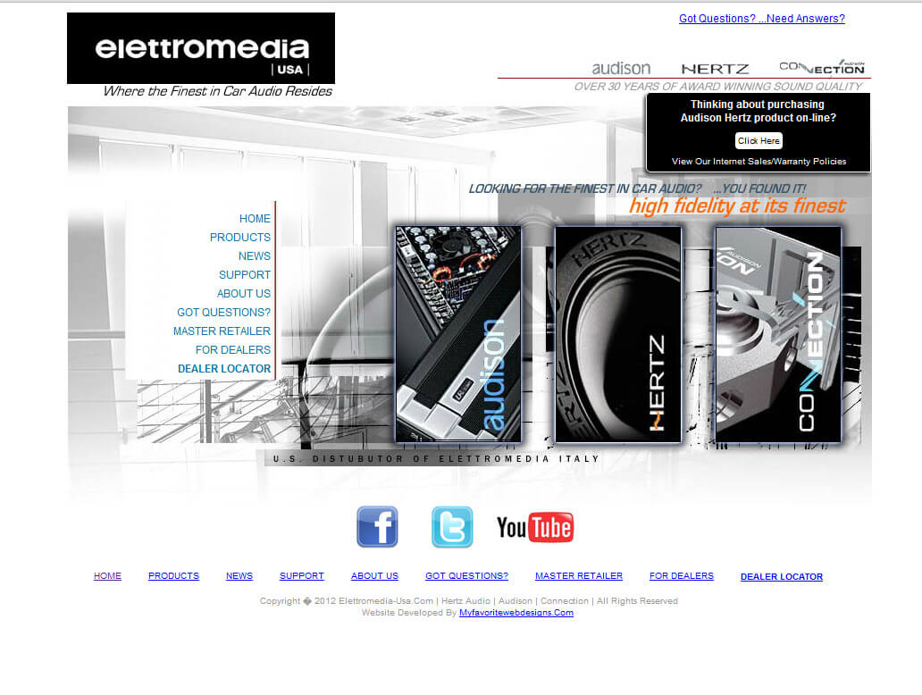 Elettromedia USA Website