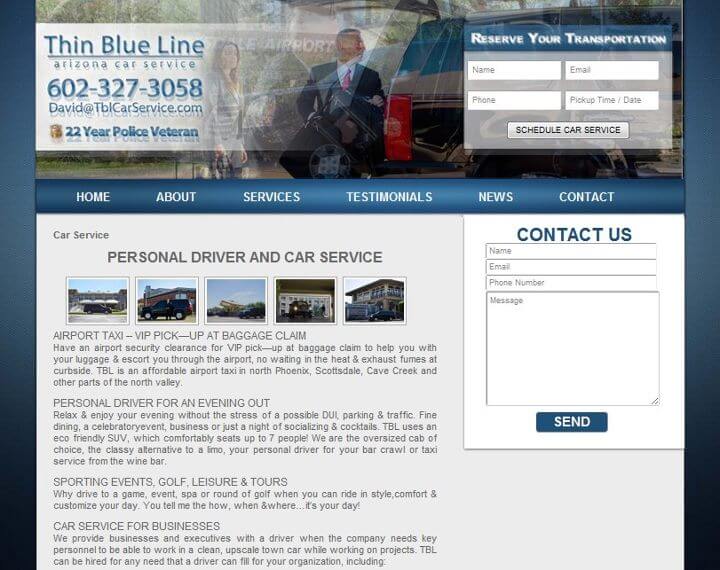 TBL Car Service Scottsdale Web Designer And SEO