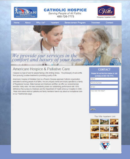 Americare Hospice Website Mesa