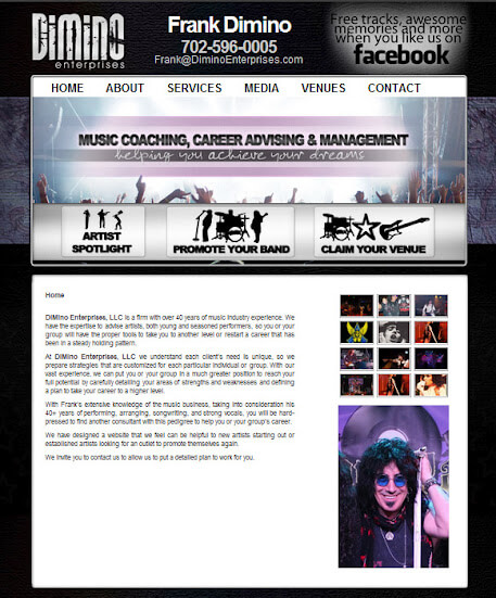 Dimino Enterprises Las Vegas Wordpress Design