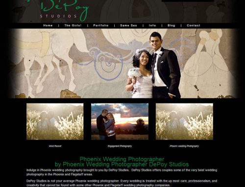 WordPress Web Design for Depoy Studios in Phoenix